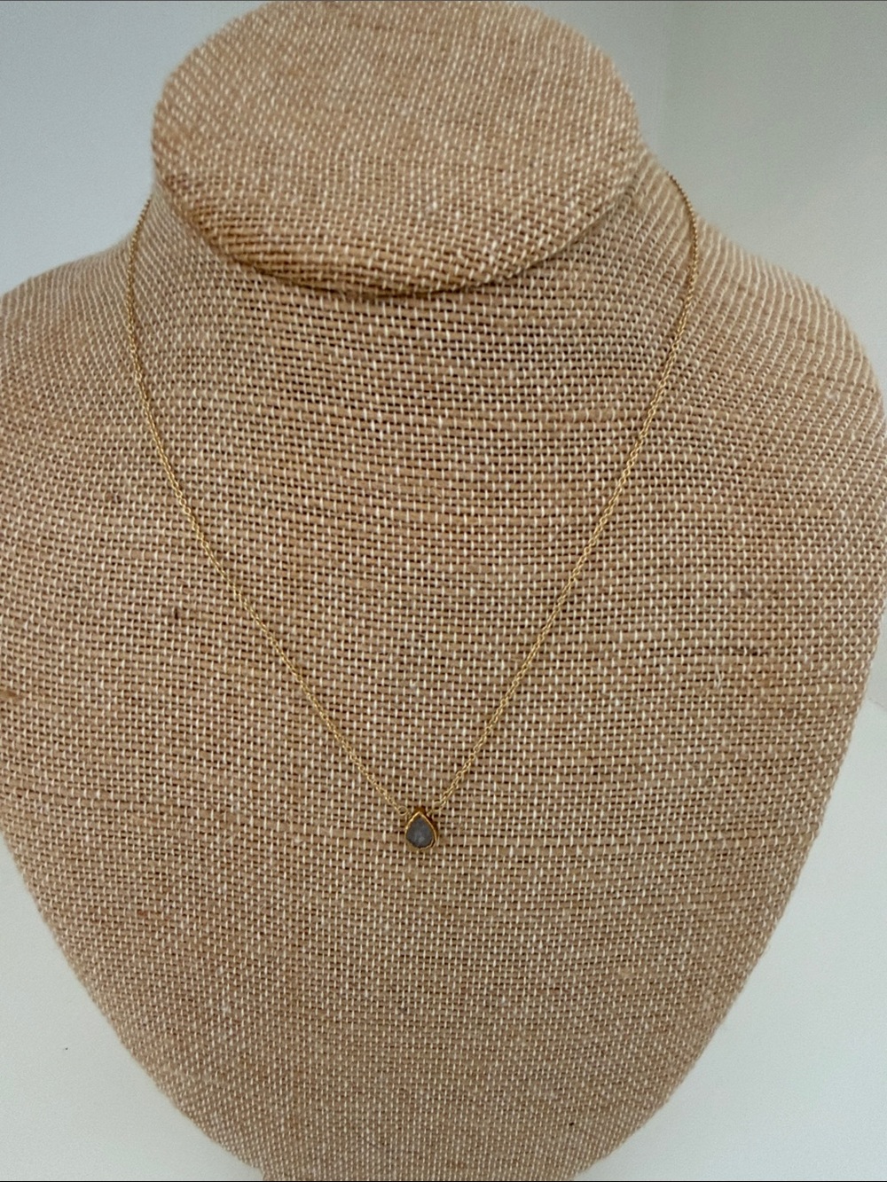 Two Luna Norte necklaces - Moonstone and Labradorite 14k over brass - Picture 6 of 8